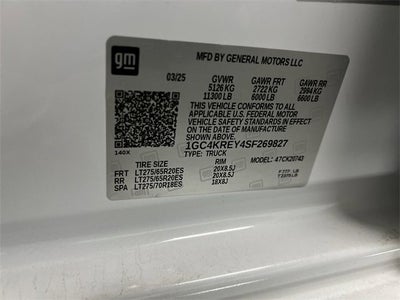 2025 Chevrolet Silverado 2500 HD High Country