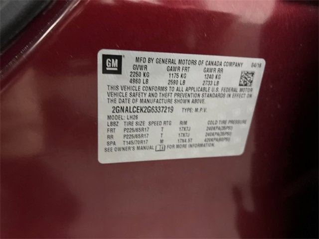 2016 Chevrolet Equinox LT