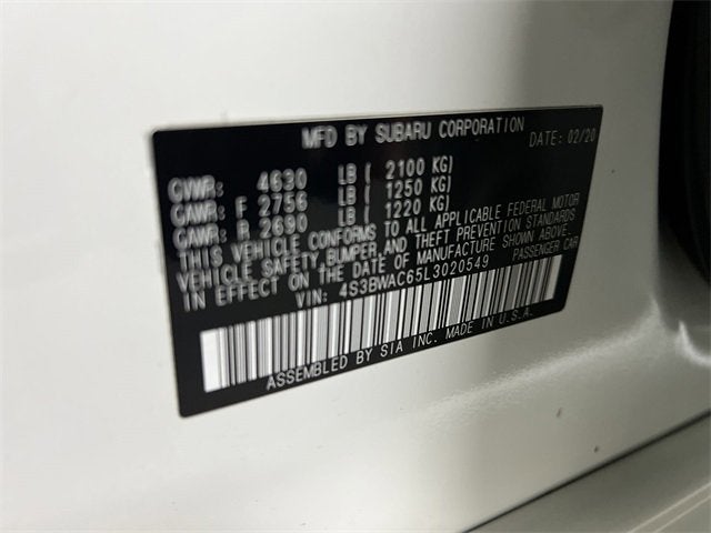 2020 Subaru Legacy Premium