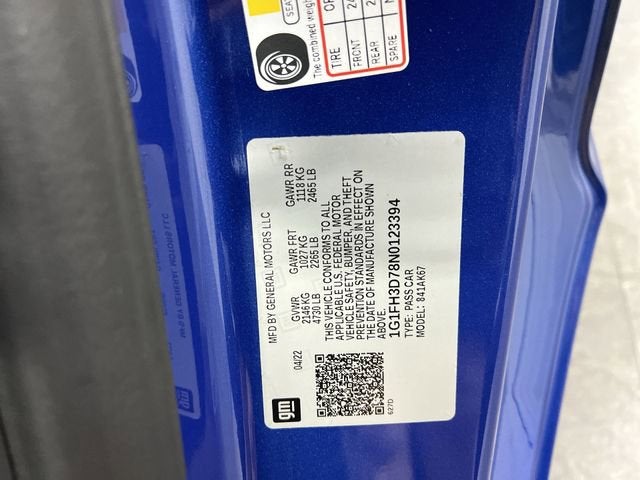 2022 Chevrolet Camaro 2SS