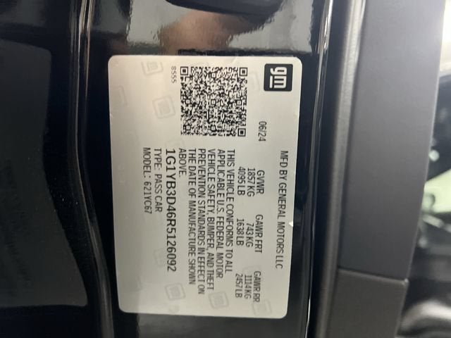 2024 Chevrolet Corvette Stingray 2LT