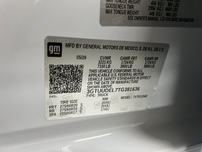 2026 GMC Sierra 1500 SLT