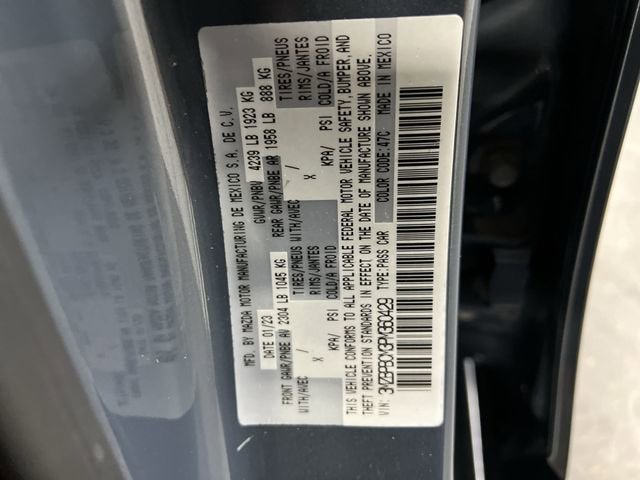 2023 Mazda Mazda3 Sedan 2.5 S Carbon Edition