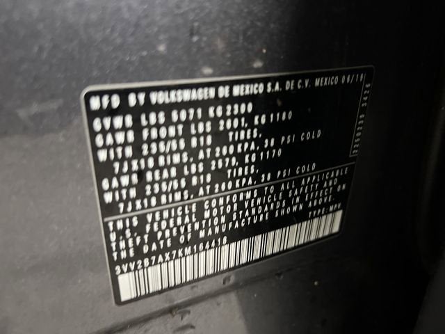 2019 Volkswagen Tiguan 2.0T SEL