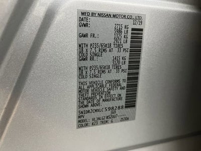 2020 Nissan Pathfinder SL