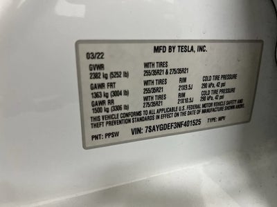 2022 Tesla Model Y Performance Dual Motor All-Wheel Drive