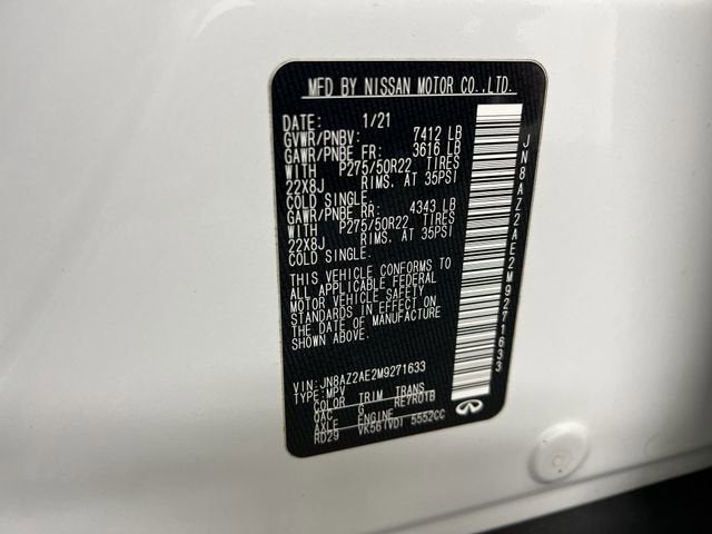 2021 INFINITI QX80 PREMIUM SELECT