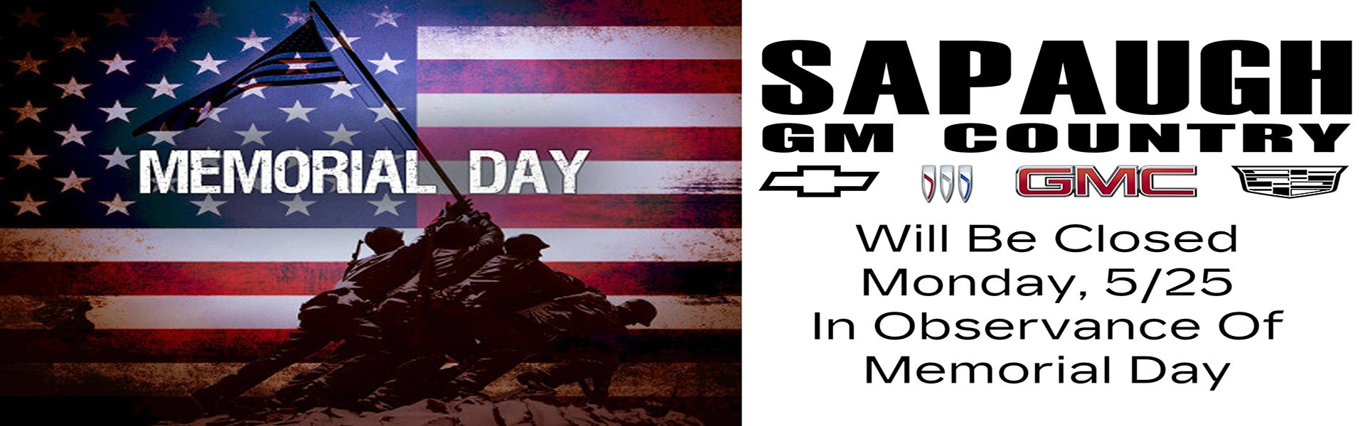 Memorial Day Hours